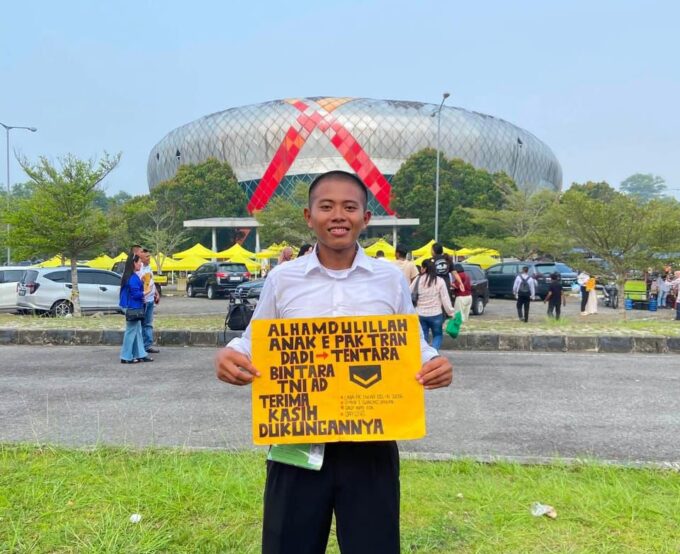 Alumni TKR SMKN 1 Gunung Sahilan, Alvino, Lulus Menjadi Bintara TNI